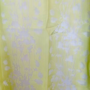 Lime Floral Sheer ReMix Curtains 54”W x 84”L